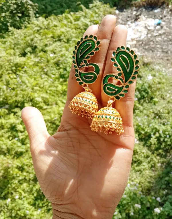 Assamese_Copper_Jhumka_Earring_For_Girls_&_Women